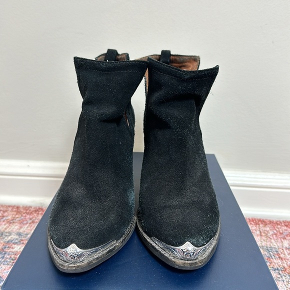 Jeffrey Campbell Cromwell Suede Cowboy Booties‎ - Picture 3 of 8